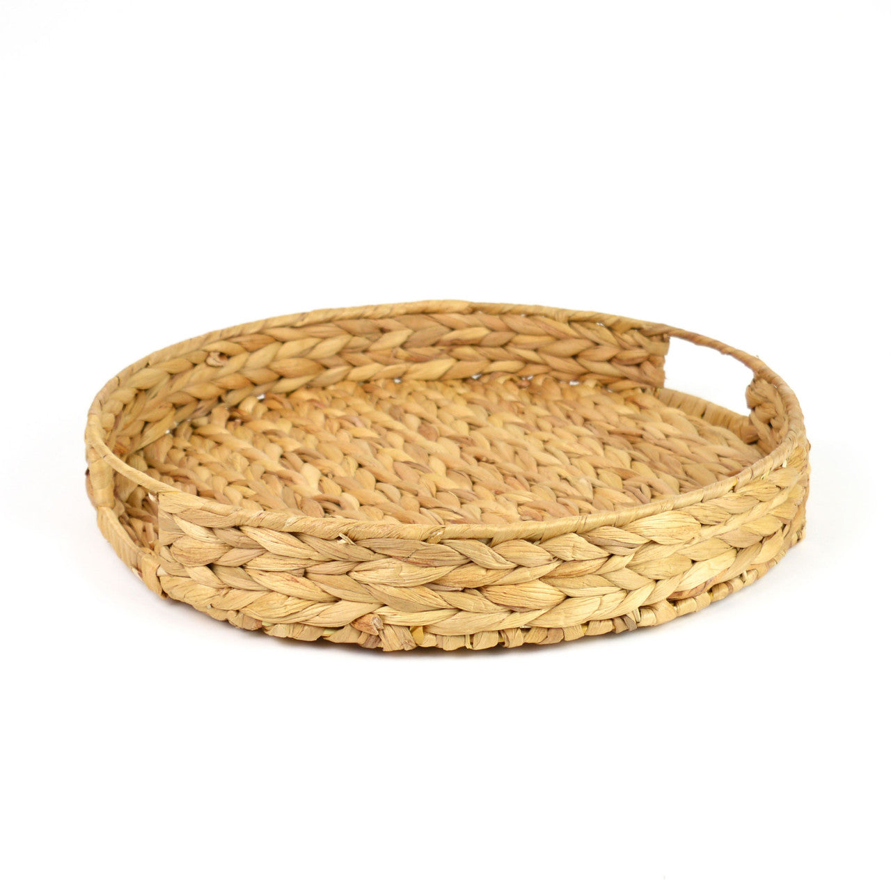 Round Tray Natural Woven