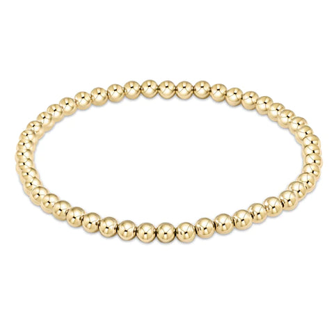 E Newton Classic Gold Bead Bracelet