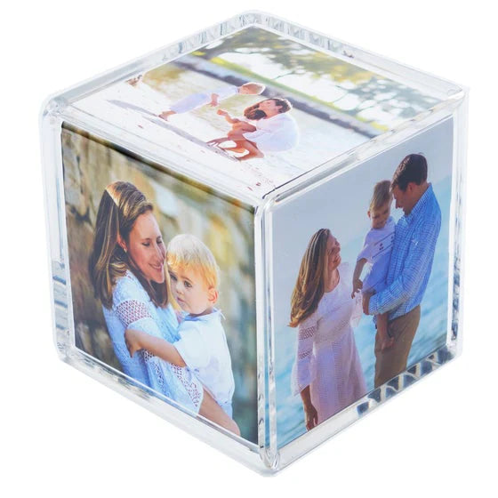 Retro 70's Acrylic Photo Cube