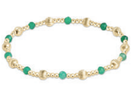 E Newton Dignity Sincerity Pattern 4mm Bead Bracelet