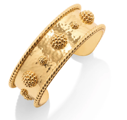 Juliska Berry Cuff in Hammered Gold by Capucine de Wulf