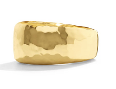 Capucine De Wulf Cleopatra Ring Band in Hammered Gold