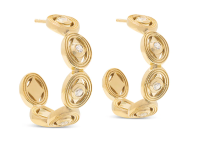 Capucine De Wulf Monique Hoop Earrings in Gold