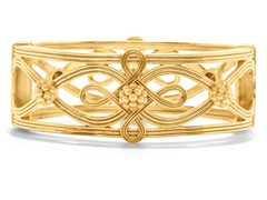 Capucine De Wulf Monique Hinged Bangle in Gold