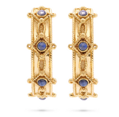 Capucine De Wulf Victoria Hoop Earrings in Hammered Gold