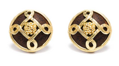 Capucine De Wulf Monique Stud Earrings in Teak